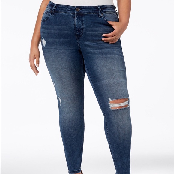Celebrity Pink Denim - Celebrity Pink Plus Size Ripped Jeans Size 22